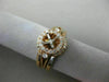 WIDE .33CT DIAMOND 14KT ROSE GOLD HALO STACKABLE SEMI MOUNT ENGAGEMENT RING SET