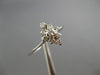 ESTATE .30CT DIAMOND 14KT WHITE GOLD 3D CLUSTER SNOWFLAKE FLOWER FUN RING #27322