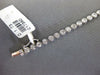 ESTATE 1.73CT DIAMOND 14KT WHITE GOLD 3D CLASSIC ROUND BEZEL TENNIS BRACELET