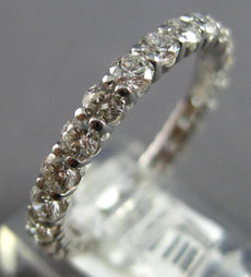 1.70CT DIAMOND 14KT WHITE GOLD 3D ETERNITY SHARED PRONG WEDDING ANNIVERSARY RING