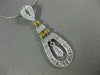 ESTATE .30CT WHITE & FANCY YELLOW DIAMOND 14K 2 TONE GOLD FILIGREE PENDANT 19538