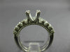 ESTATE 1.0CT DIAMOND 14KT WHITE GOLD SEMI MOUNT WEDDING BAND ENGAGEMENT RING SET