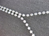 4.32CT DIAMOND 14KT WHITE GOLD BY THE YARD SEMI ETERNITY 2 ROW LARIAT NECKLACE