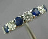 2.81CT DIAMOND & AAA SAPPHIRE 14K WHITE GOLD ETERNITY WEDDING ANNIVERSARY RING
