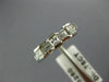 .75CT DIAMOND 14KT WHITE GOLD PRINCESS & BAGUETTE WEDDING ANNIVERSARY RING #1197