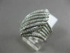 ESTATE LARGE 1.92CT ROUND DIAMOND 14KT WHITE GOLD 3D MARQUISE SHAPE PROMISE RING