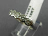 ESTATE 1CT DIAMOND 18KT WHITE GOLD 5 STONE BEZEL WEDDING ANNIVERSARY RING #4453