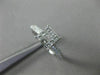 LARGE .75CT DIAMOND 14KT WHITE GOLD SQUARE INVISIBLE DOUBLE ROW ENGAGEMENT RING