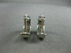 ESTATE LARGE 1.56CT DIAMOND 14KT WHITE GOLD INVISIBLE HUGGIE EARRINGS #1674