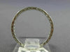 ANTIQUE .30CT ROUND DIAMOND 18K WHITE GOLD MILGRAIN FILIGREE ETERNITY RING #9256
