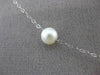ESTATE AAA PEARL 14KT WHITE GOLD PEARL BY THE YARD DIAMOND CUT NECKLACE #24949