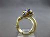 ANTIQUE LARGE 14KT YELLOW GOLD HANDCRAFTED MULTI COLOR ENAMEL SNAKE RING #27872