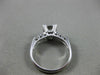 ANTIQUE .45CT DIAMOND 14KT WHITE GOLD FILIGREE FISHTAIL ENGAGEMENT RING #9103