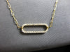 ESTATE .62CT DIAMOND 14KT YELLOW GOLD 3D CLASSIC OPEN OVAL LINK LOVE NECKLACE