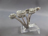 EXTRA LARGE 3.50CT DIAMOND 18KT WHITE GOLD ROUND PRINCESS INVISIBLE RING #27220