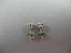 ANTIQUE .63CT ROUND BEZEL DIAMOND 14KT WHITE GOLD STUD EARRINGS 5mm UNIQUE #7837