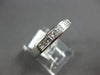 ESTATE .68CT DIAMOND 14KT WHITE GOLD PRINCESS CHANNEL WEDDING ANNIVERSARY RING