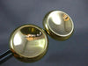 ESTATE EXTRA LARGE 18KT YELLOW GOLD 3D CLASSIC CIRCULAR ITALIAN CLIP ON EARRINGS