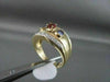 ANTIQUE WIDE 1.00CTW AMETHYST, PINK SAPPHIRE & DIAMOND 14K W&Y GOLD RING