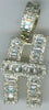 .70CT DIAMOND 14K YELLOW GOLD 3D ROUND & BAGUETTE H INITIAL FUN FLOATING PENDANT