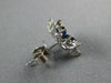 LARGE 2.89CT DIAMOND & AAA SAPPHIRE 18KT WHITE GOLD 3D SNOWFLAKE STUD EARRINGS