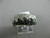 ESTATE .50CT BLACK & WHITE DIAMOND 14K WHITE GOLD 3D CLASSIC MULTI WAVE FUN RING