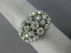 ESTATE WIDE .75CT DIAMOND 14KT WHITE GOLD 3D FILIGREE MILGRAIN ANNIVERSARY RING