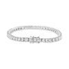 ESTATE LARGE 7.0CT DIAMOND 14KT WHITE GOLD 3D CLASSIC ROUND TENNIS BRACELET