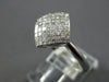 .50CT DIAMOND 14KT WHITE GOLD PRINCESS 3D INVISIBLE SQUARE GEOMETRICAL FUN RING
