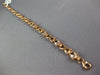 LONG 4.15CT DIAMOND & AAA MORGANITE 14K ROSE GOLD 3D OVAL X LOVE TENNIS BRACELET