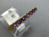 ESTATE .58CT AAA AMETHYST 14KT YELLOW GOLD 3D CLASSIC ROUND FUN RING