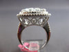 EXTRA LARGE 6.16CT DIAMOND & AAA AQUAMARINE 18KT WHITE GOLD 3D ENGAGEMENT RING