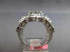 ESTATE EXTRA LARGE 2.12CT DIAMOND 18KT WHITE GOLD MULTI SHAPE SQUARE FLORAL RING