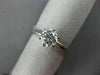 ESTATE EGL .80CT DIAMOND PLATINUM SOLITAIRE 6 PRONG ENGAGEMENT RING E SI1 #1905