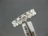 WIDE 2.04CT DIAMOND 18K WHITE GOLD OVAL & ROUND 7 STONE WEDDING ANNIVERSARY RING