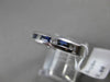 ESTATE .70CTW DIAMOND & AAA SAPPHIRE 14KT WHITE GOLD MILGRAIN ANNIVERSARY RING