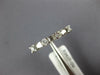 ESTATE .41CT DIAMOND 14KT WHITE GOLD ROUND & BAGUETTE CLASSIC ANNIVERSARY RING