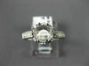 ANTIQUE .60CT DIAMOND 14KT WHITE GOLD FILIGREE SEMI MOUNT ENGAGEMENT RING #14833