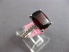 LARGE 3.65CT DIAMOND & AAA RHODOLITE 18KT WHITE GOLD 3D CUSHION ENGAGEMENT RING