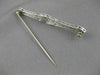 ANTIQUE 1.60CTW OLD MINE CUT DIAMOND PLATINUM OPEN FILIGREE PIN BROOCH F/G #2121