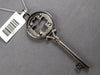 .09CT DIAMOND 14KT WHITE GOLD ETOLIE FOUR LEAF CLOVER KEY TO YOUR HEART PENDANT