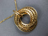 ESTATE 1.44CT WHITE & CHOCOLATE FANCY DIAMOND 18KT ROSE GOLD TRINITY FUN PENDANT