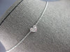 .12CT DIAMOND 14K WHITE GOLD ROUND & BAGUETTE INVISIBLE HEART SHAPE LOVE PENDANT