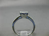 LARGE .75CT DIAMOND 14KT WHITE GOLD SQUARE INVISIBLE DOUBLE ROW ENGAGEMENT RING