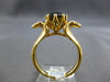 1.6CT BLACK DIAMOND 18KT YELLOW GOLD 3D HANDCRAFTED DOUBLE SNAKE ENGAGEMENT RING