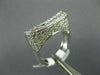 ESTATE 1.60CT ROUND DIAMOND 18KT WHITE GOLD 3D CLASSIC TWO ROW FUN BOAT RING
