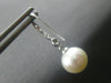 .10CT DIAMOND & AAA SOUTH SEA PEARL 14KT WHITE GOLD 3D ETOILE HANGING EARRINGS