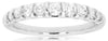 ESTATE .50CT DIAMOND 14KT WHITE GOLD 3D 9 STONE CHANNEL WEDDING ANNIVERSARY RING