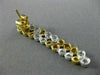 ESTATE 2.06CT WHITE & FANCY YELLOW DIAMOND 18K TWO TONE GOLD 3D HANGING EARRINGS