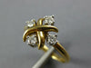 ESTATE .18CT DIAMOND 18KT TWO TONE GOLD 3D TIFFANY & CO FLOWER X LOVE RING